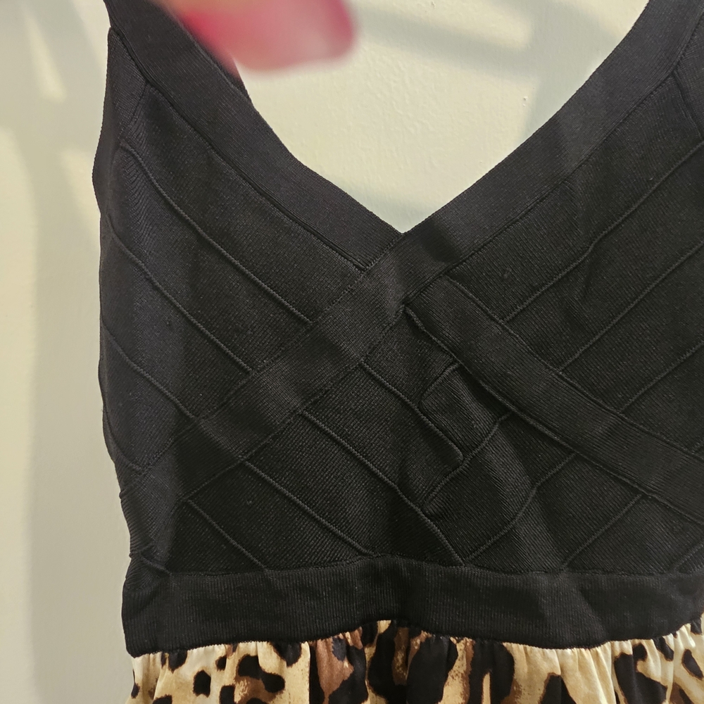 Bebe Black Ribbed Top - Picture 4 of 5